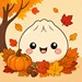 Coloring Pages Squishy Dumpling - Autumn