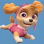 パウパトロール・スカイのぬりえ