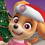 Disegni di Paw Patrol - Natale da colorare