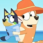 Coloring Pages - Bluey - Summer