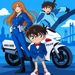 Coloring Pages Detective Conan: Fallen Angel of the Highway