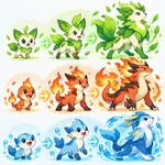 Malvorlagen Pokémon-Entwicklungen