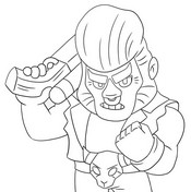 Online coloring page Bull