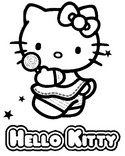 Online coloring page Hello Kitty