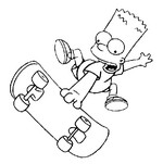 Jogo de colorir online Os Simpsons