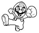 Online coloring page Super Mario