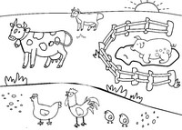 Online coloring page Animals