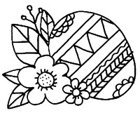 Online coloring page Easter