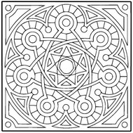 Online coloring page Mandalas