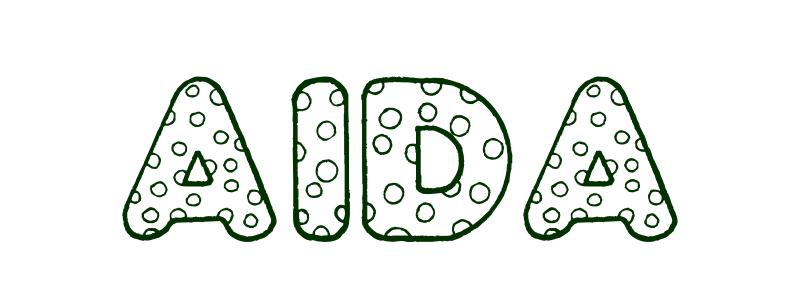 Coloring-Page-First-Name Aida