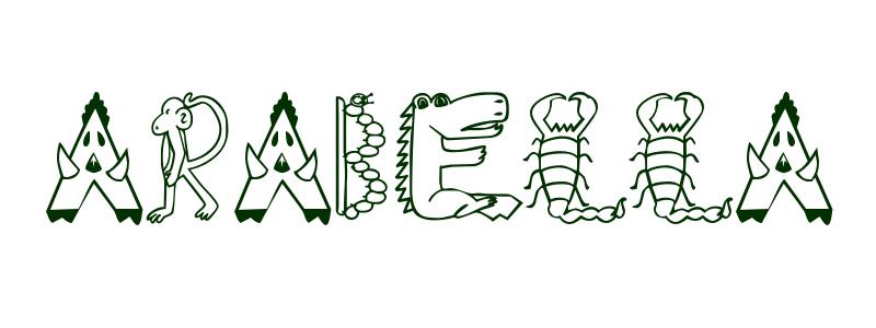 Coloring-Page-First-Name Arabella