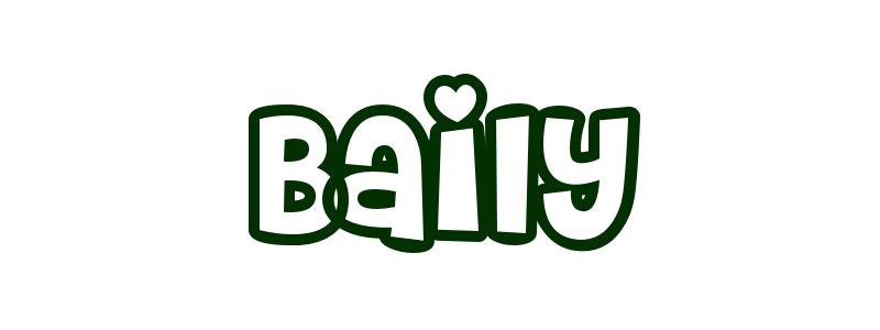 Coloring-Page-First-Name Baily