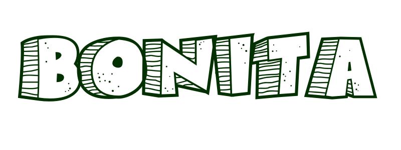 Coloring-Page-First-Name Bonita