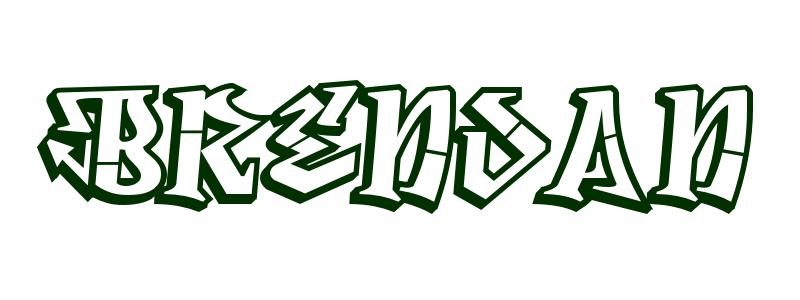 Coloring-Page-First-Name Brendan