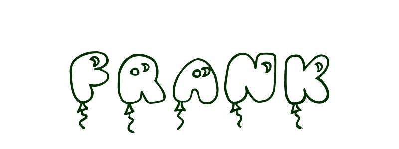 Coloring Page First Name Frank