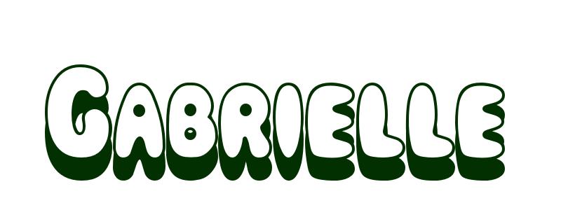 Coloring-Page-First-Name Gabrielle