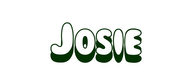 Coloring-Page-First-Name Josie