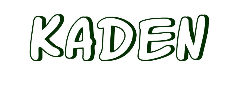 Coloring-Page-First-Name Kaden