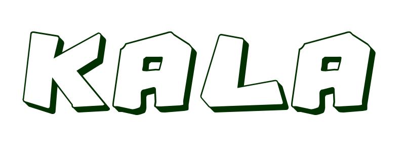 Coloring-Page-First-Name Kala
