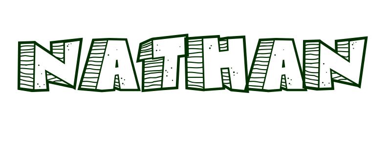Coloring-Page-First-Name Nathan
