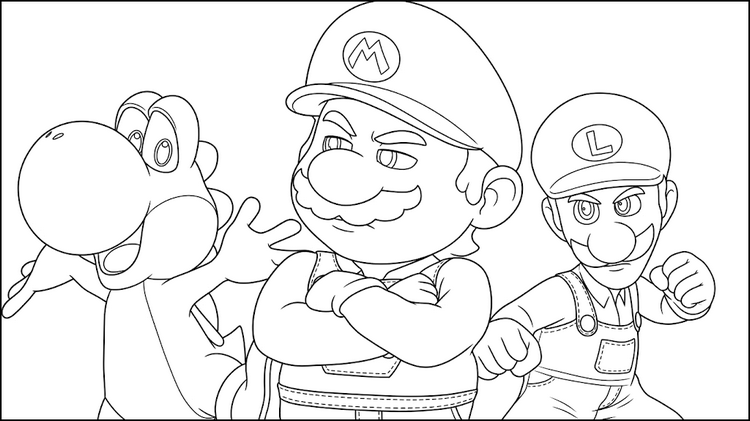 Online omalovánky Super mario Galaxy: Film