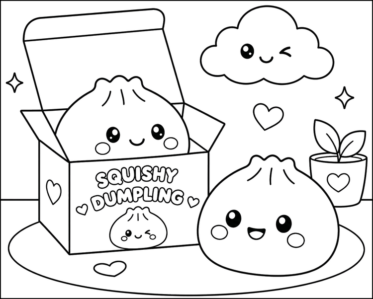 Verkkoväritys Squishy Dumpling