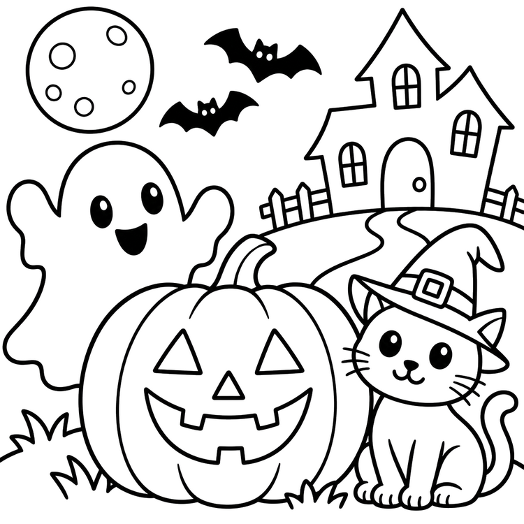 Colorear en línea - Halloween