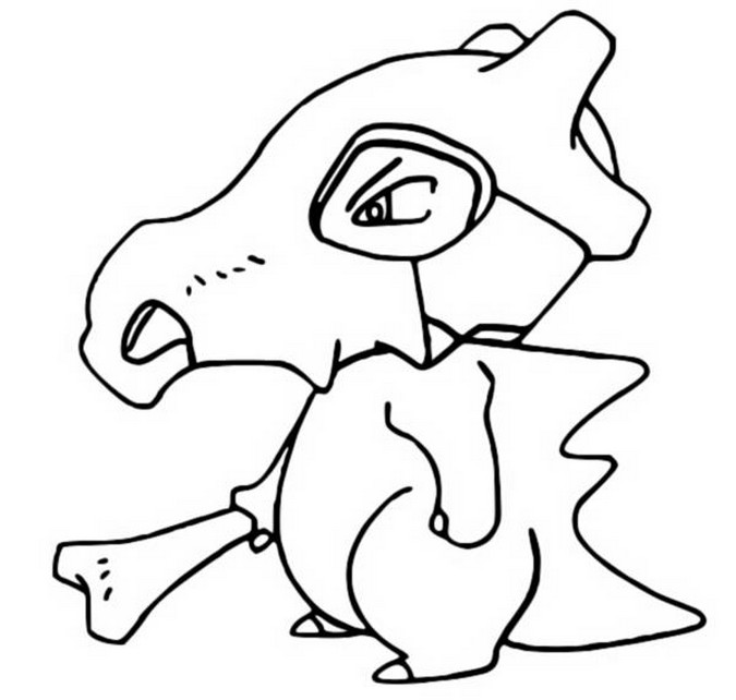 Desenhos para colorir de desenho do pokémon cubone para colorir