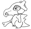 Imagini de colorat Cubone