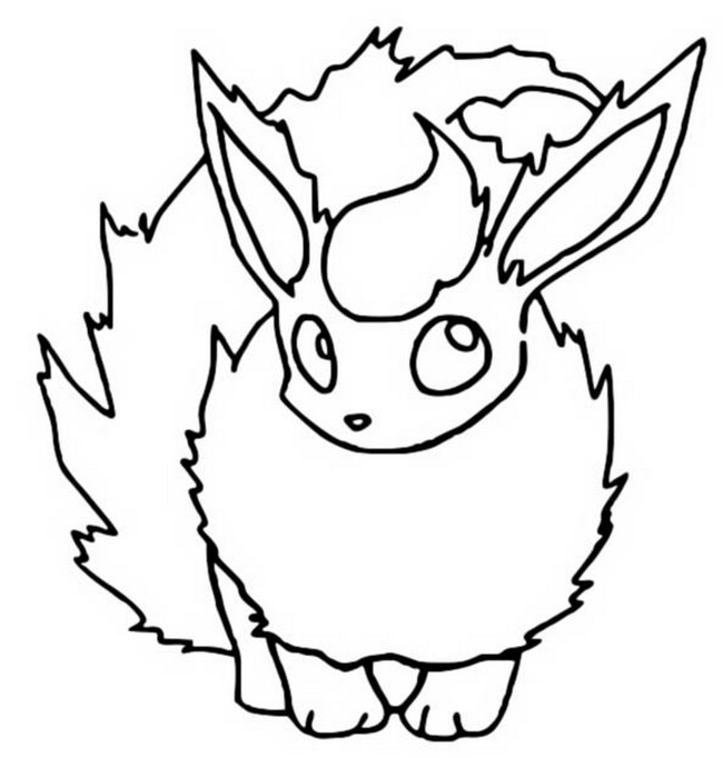 Coloring Pages Pokemon - Flareon - Drawings Pokemon