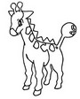 Coloriage Girafarig