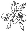 Kleurplaat Scizor