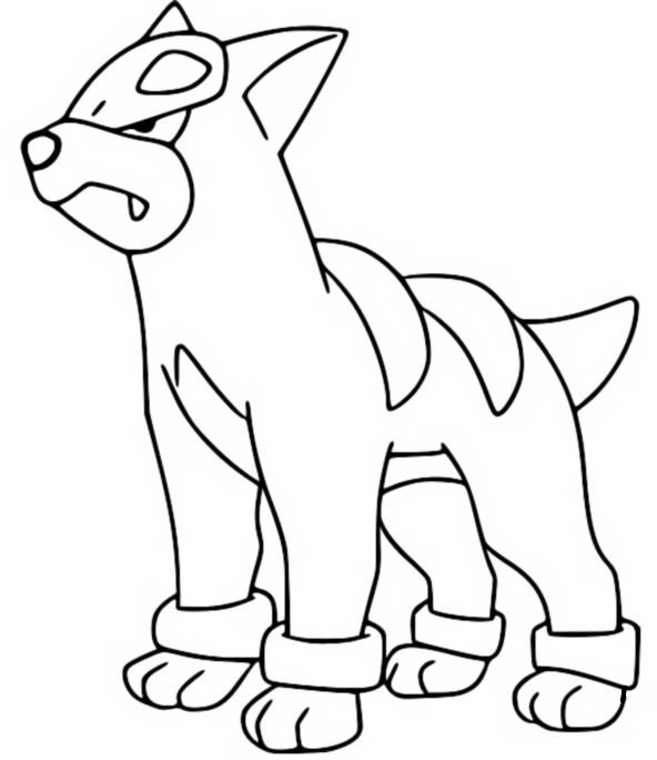 Kolorowanki Pokemon Houndour Rysunki Pokemon