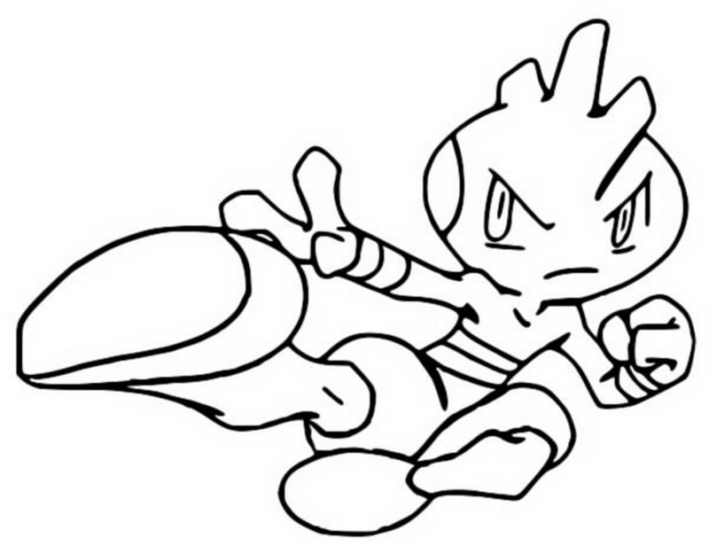 Coloriage de Pokémon, image coloriage pokemon kapoera à colorier