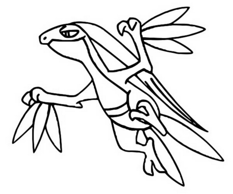 Imprimir Pokémon Sceptile para colorir