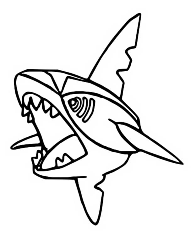 Desenhos para colorir Pokemon - Sharpedo - Desenhos Pokemon
