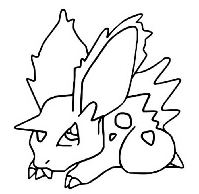 Desenhos para colorir de desenho do pokémon nidoking para colorir  