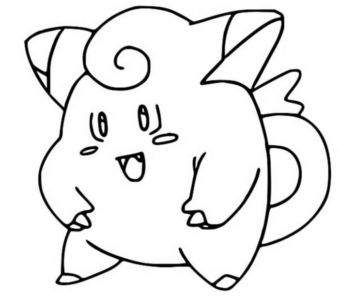 ぬりえ ポケモン ピッピ