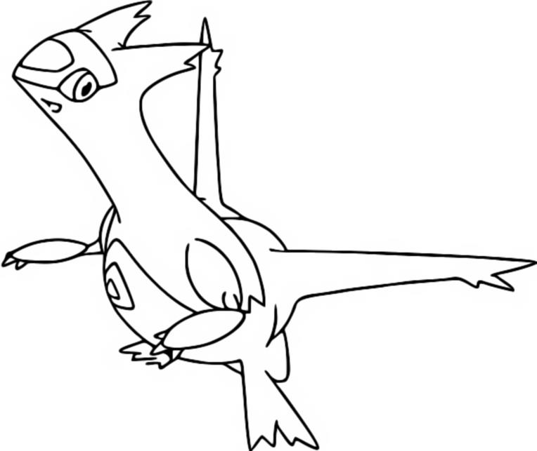 Dibujos para colorear Pokemon - Latias - Dibujos Pokemon