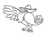 Coloring page Honchkrow