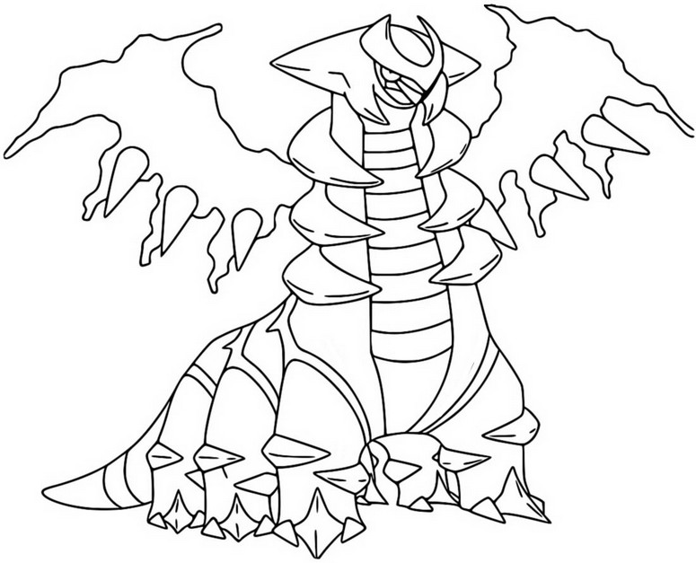 Giratina Altered Form coloring page