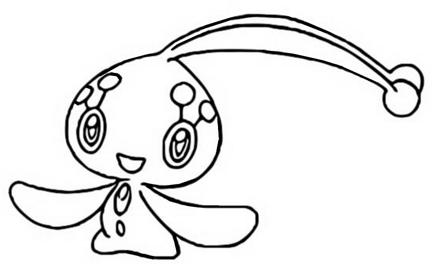 Coloring Pages Pokemon - Manaphy - Drawings Pokemon