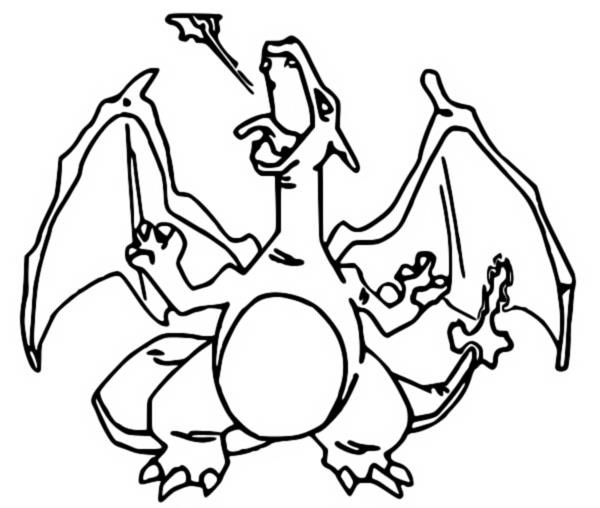 Desenhos de Pokemon Charizard - Como desenhar Pokemon Charizard