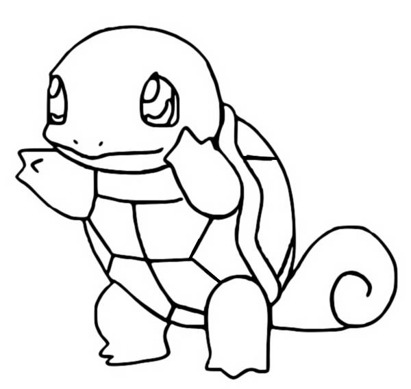 Dibujos para colorear Pokemon - Squirtle - Dibujos Pokemon