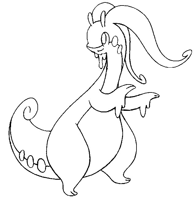 Desenhos para colorir Pokemon - Goodra - Desenhos Pokemon