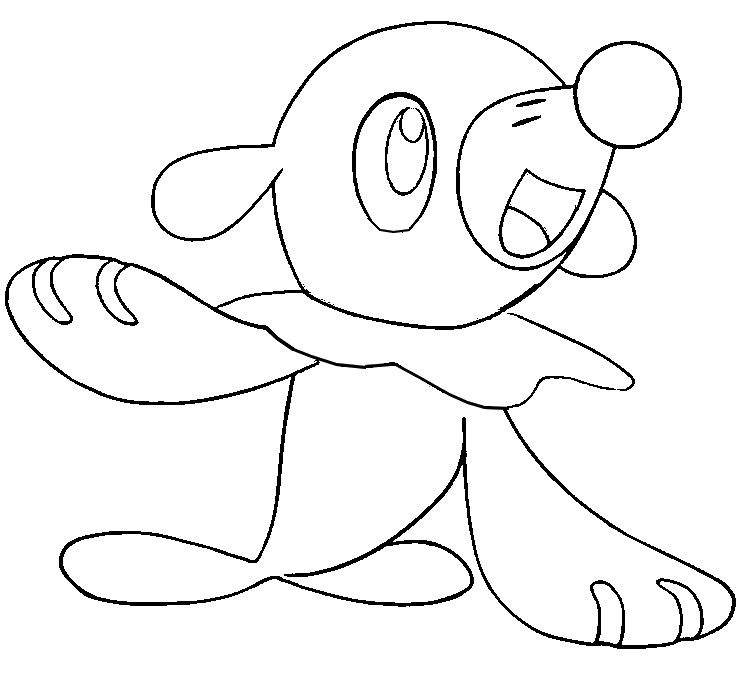 Coloring Pages Pokemon Popplio Drawings Pokemon