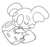 Coloring page Komala