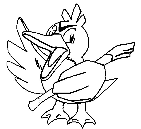 Galarian Farfetch'd Pokemon Coloring Pages.  Pokemon coloring pages,  Pokemon coloring, Coloring pages