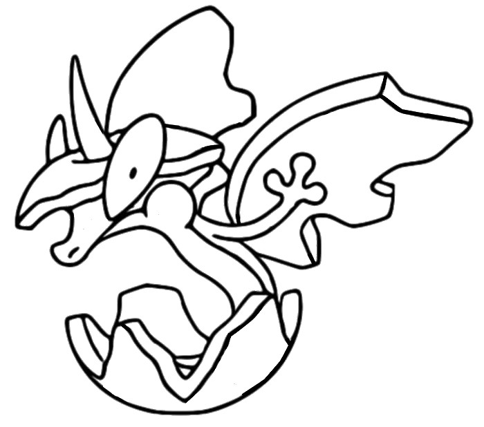 Desenho de Lugia dos Pokémon segunda geração para colorir