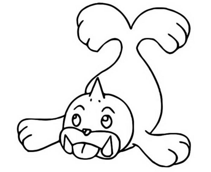 Desenhos para colorir de desenho do pokémon dewgong para colorir